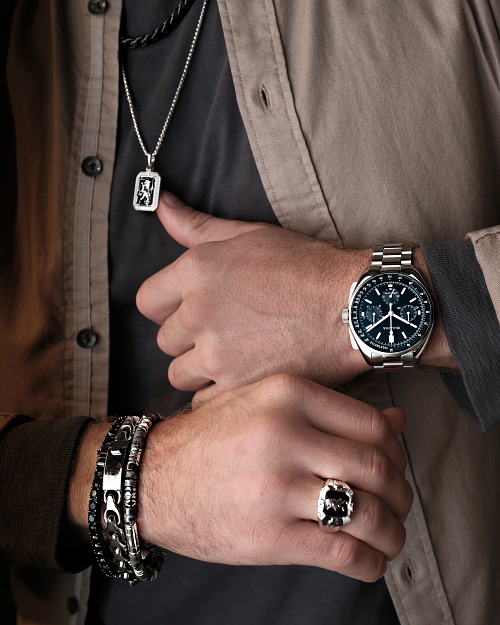 Black Dial Stainless Steel Bracelet Lunar Pilot 96K111 | Bulova Black Dial Stainless Steel Bracelet Lunar Pilot 96K111 | Bulova